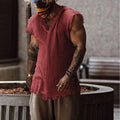 Sleeveless T Shirt Tank Top Daily Clothes Tees Men Vestcasual Old Style @