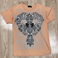 Y2K Adiction Crest Wings Goth T-Shirt Size Medium Goth Grunge Emo Celtic Cross