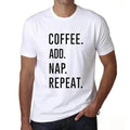 ULTRABASIC men's t-shirt coffee nap rehearsal coffee add nap repeat t-shirt