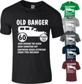 60th Birthday Mens Old Banger T Shirt present Gift Novelty Funny Top Small - 5XL