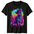 Cool Cat Of The Neon T-Shirt Vaporwave Aesthetic Gift For Him And Her