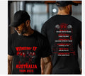 Wednesday 13 Australia Tour 2025 2-Sided Horror Punk Band Concert T-Shirt S-5XL