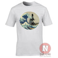 Great Wave Godzilla t-shirt monster Aesthetic Hokusai Japanese art