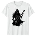 Grim Reaper Electric Guitar Rocker T-Shirt Heavy Metal Music Birthday Gift
