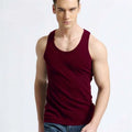 VESTS WHITE VEST 100% MEN RIBBED PLAIN COTTON VESTS MENS