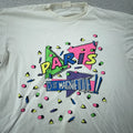 Vtg Paris C'est Magnifique Tourist Tee Shirt FITS XL White France French Pop Art