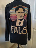 THE OFFICE Novelty L Sleeve Tee  (False)  SIZE M