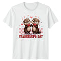 Happy Valentines Day T-Shirt Cute Otters Couple Valentines Day Gift