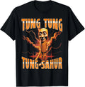 Surreal Italian Brainrot Meme Tung Tung Tung Sahur T-Shirt unisex T-Shirt