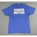 The Office Dunder Mifflin T Shirt Size XL Blue Funny TV Show