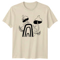 Boho Mushroom Nature Art Design T-Shirt Mushroom Boho Gift For Him And Her
