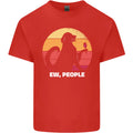 Ew People Funny Wine Drinking Dog Mens Light Cotton T-Shirt