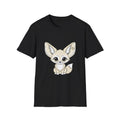 Fennec Fox Cute Cartoon Kawaii Black Tee Anime Graphic T-Shirt