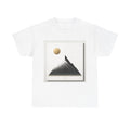 Unisex Adult T Shirt Minimalist Mountain Art Serenity Design