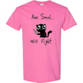 Inktastic Am Smol Will Fight T-Shirt Cat Black Emi Boz Goth Mens Clothing Tees