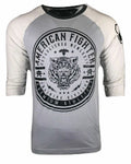AMERICAN FIGHTER Men's T-Shirt BRIMSON FB T Athletic Biker GRAY