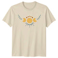 Mystical Triple Moon Eye Boho T-Shirt Celestial Spirituality Birthday Gift