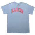 Keith Haring Mens Blue Graphic T Shirt Pink Three Eyed Face Large Pop Art Tee