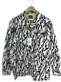 Dress Hippy Long Sleeve Shirt L Polyester WHT Patterned