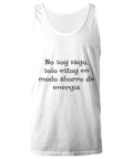 Funny Top design - I'm not lazy just recharging - Unisex Top  - Unisex Tank Top