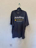 Adulting Shirt Mens XL Would Not Recommend Funny Sarcastic 1 Star Review Joke