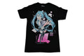 Hatsune Miku Mens Hatsune Jumbo Panel Graphic Anime Black Shirt New M, L