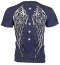 Archaic by Affliction Men's T-Shirt Stone Ranger Wings Cross Biker
