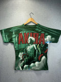 VINTAGE 1988 Anime AKIRA ‘TETSUO AWAKENING’  AOP T-shirt Modern Reprint Boot L