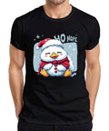 HO NOPE Cute Christmas Penguin Cartoon Kawaii Cute Funny Mens T-Shirt