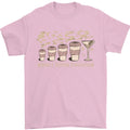 Funny Weekly Coffee to Alcohol Evolution Wine Mens T-Shirt 100% Cotton