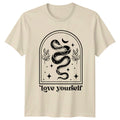 Love Yourself Snake Celestial T-Shirt Boho Style Graphic Tee