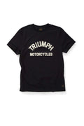 GENUINE Triumph Motorcycles Burnham Logo Print T-Shirt - Jet Black