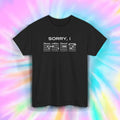 Sorry I Guitar T-Shirt | Funny Musician Guitarist Chords Band Graphic Tee S-5XL