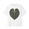 Heart Leaf Design Unisex Oversized Tee – Cozy, Stylish & Eco-Friendly