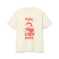Unisex Garment-Dyed Heavyweight Cotton Tee - Snake design