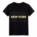 Unisex Retro Cotton Classic Fit Graphic Tee New York Casual Street Gift T-Shirt