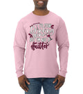 I'd Stop Drinking Wine But Im Not A Quitter Drinking Mens Long Sleeve Shirt