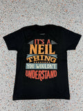 Neil Funny Creative Graphic T-Shirt - M