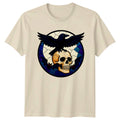 Skull Raven Bats Macabre Art Gothic Mens T-Shirt Womens Tee Graphic Unisex Top