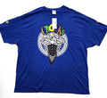 Crooks and Castles Big & Tall Men's T-Shirt Design Royal Blue Short Sleeve Shirt