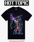 HOT TOPIC Godzilla Vs. Mighty Morphin Power Rangers MEN'S XL Poster T-Shirt NEW!