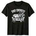 Dad Snores Mens T-Shirt Skeleton Humor Dad Humor Fathers Day Gift For Him