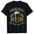 Cask Ale Society Vintage Pub Beer Graphic T-Shirt