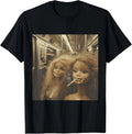 Distressed Doll Smoking Funny Doll Face Meme T-Shirt