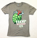 Hop Blooded IPA Graphic Beer Men's T-Shirt Brown SMALL Crying Eagle Brewing