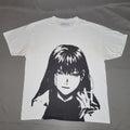 Lucky 6 Likely Hated Shirt Mens XL White Anime Girl Pixel Art Manga Graphic Tee