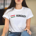 Hungary Unisex T-shirt gift Hungarian flag tee Budapest White Black Dark Heather