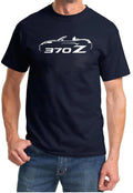 Nissan 370Z Convertible Sports Car Classic Outline Design Tshirt NEW COLORS