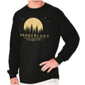 Cool Retro Outdoor Wanderlust Camping Hiking Long Sleeve Tshirt for Men or Women