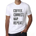 ULTRABASIC men's t-shirt coffee correct nap repeat coffee correct nap